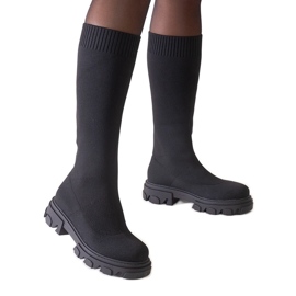 Svarta Nazira plattformsstövlar