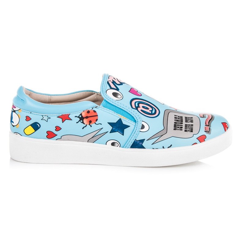 Komiska Slipony Vices blå