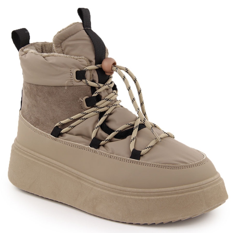 Snöskor för kvinnor med plattform, beige Potocki 72302