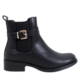 Saroni Black klassiska Chelsea-stövlar för kvinnor svart