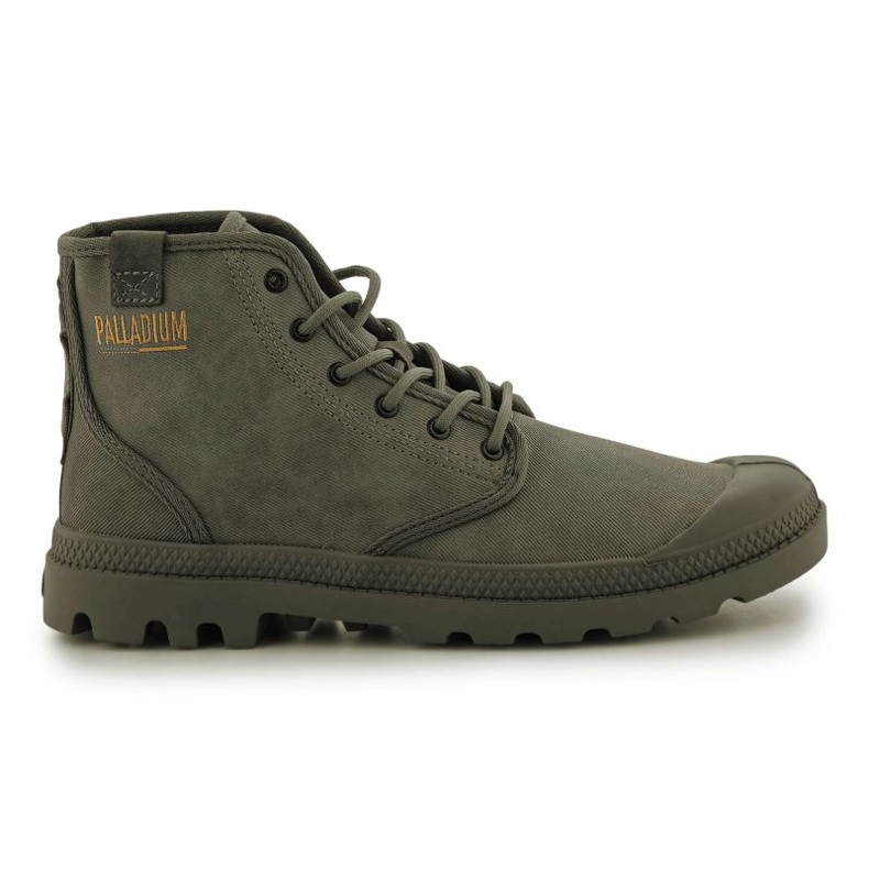 Palladium Pampa Hi Coated U 74375-377-M Dusky Green skor grön
