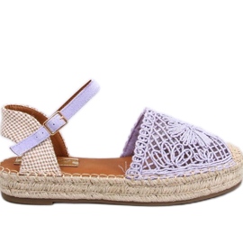 Genombrutna espadrillesandaler Premat Lila - Inello violett