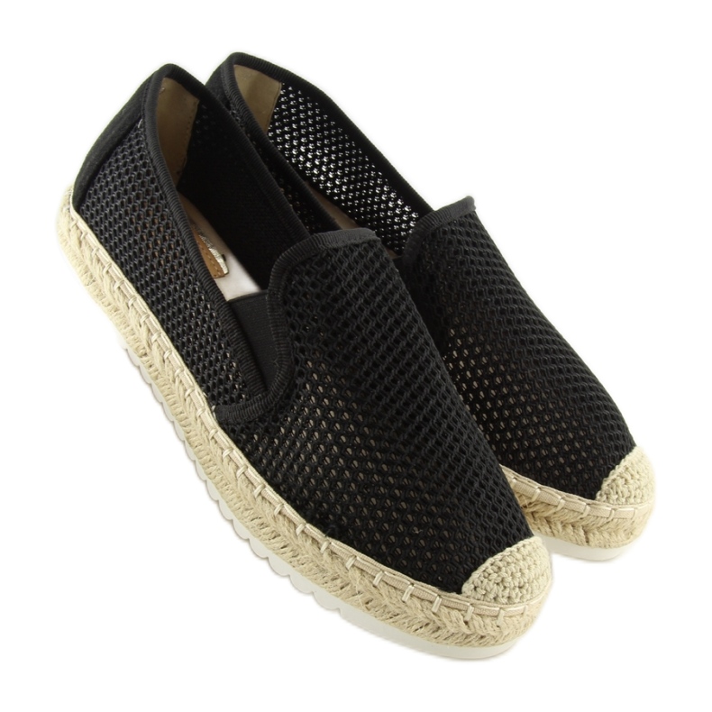 Svarta Espadrilles för kvinnor 6602 Svart