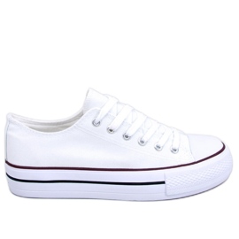 Klassiska damsneakers Fargis White - Inello vit