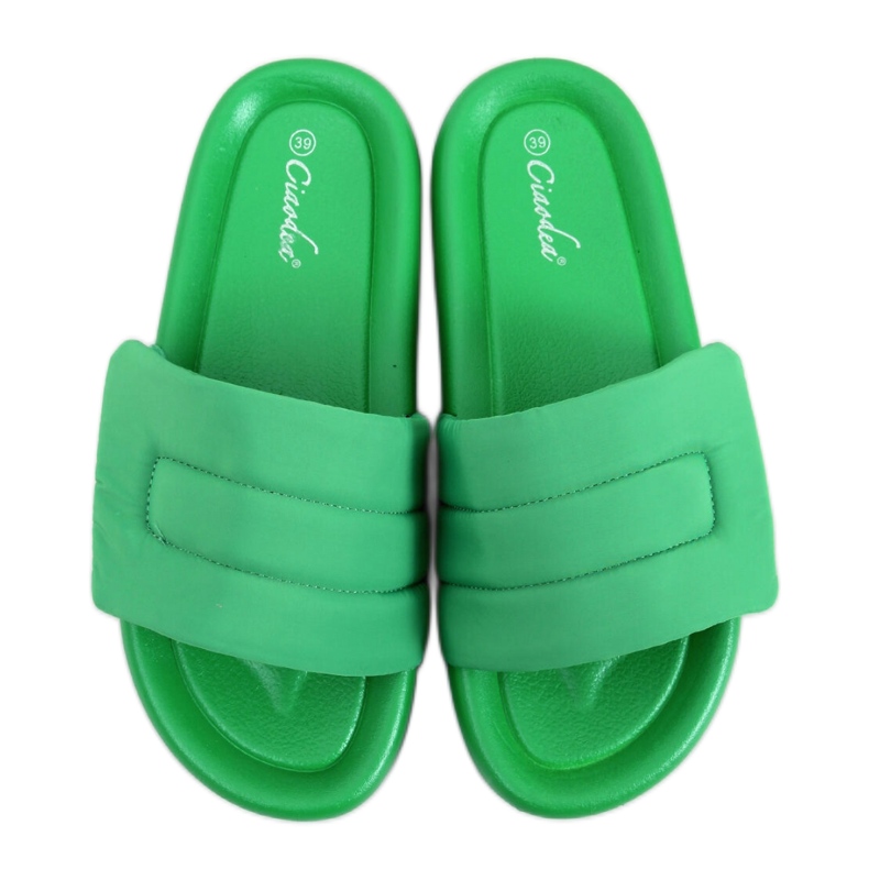 Gröna nylonflip-flops