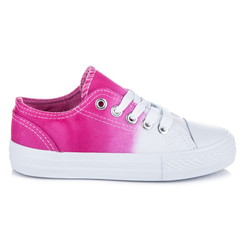 Kylie Barn sneakers ombre vit rosa