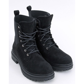 Vecna ​​​​Black worker boots med snörning - Inello svart