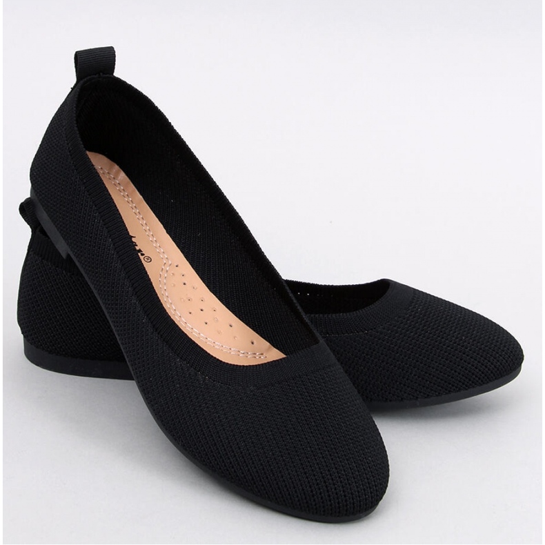 Cavaday Black sock ballerinas - Inello svart