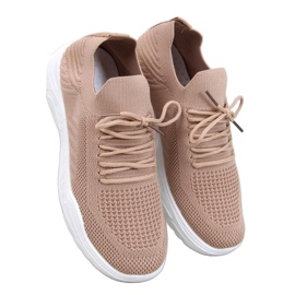 Khaki sock sportskor brun