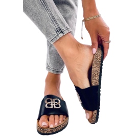 Korkreglage med zirkoner Svart