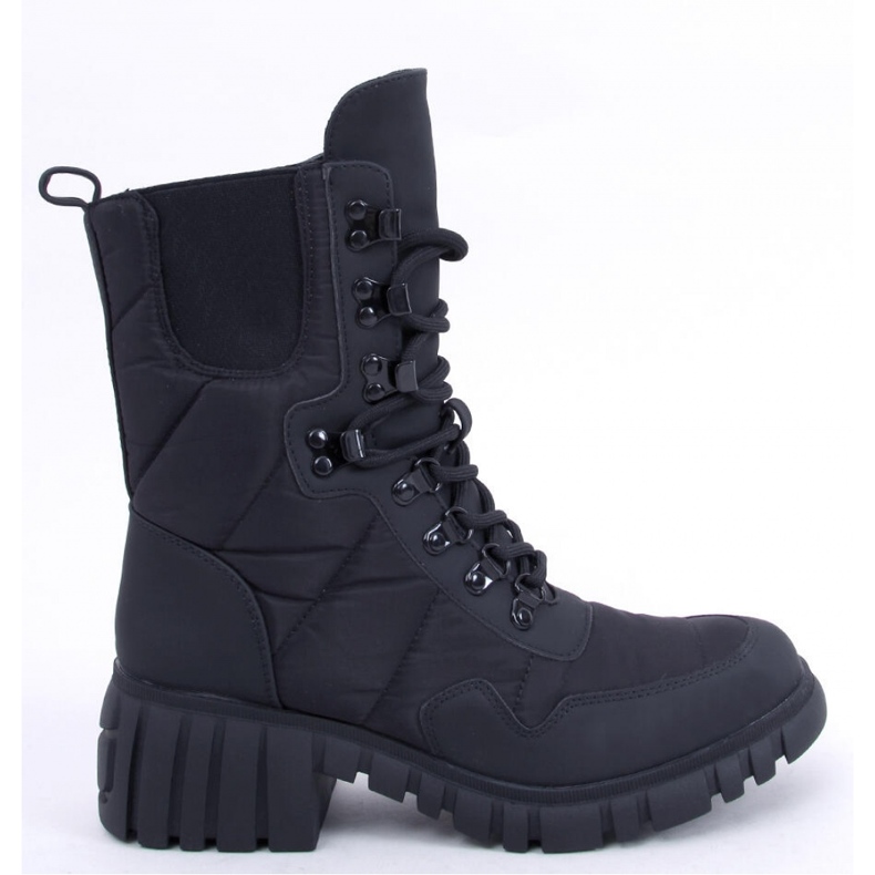 Jewel Svarta ankelboots i nylon - Inello