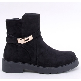 Drapers Svarta platta stövlar i mocka - Inello