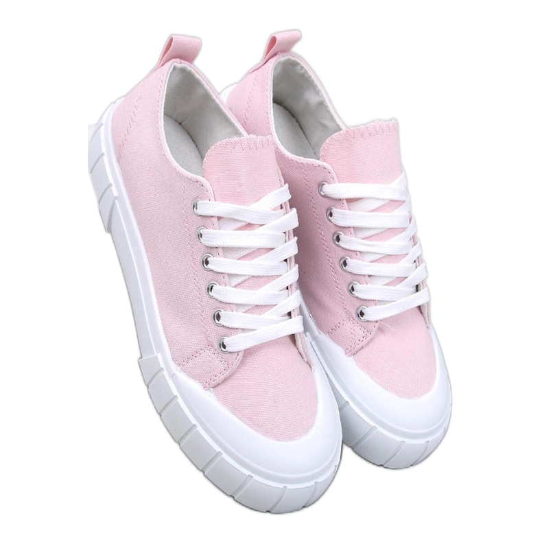 Rosa damsneakers