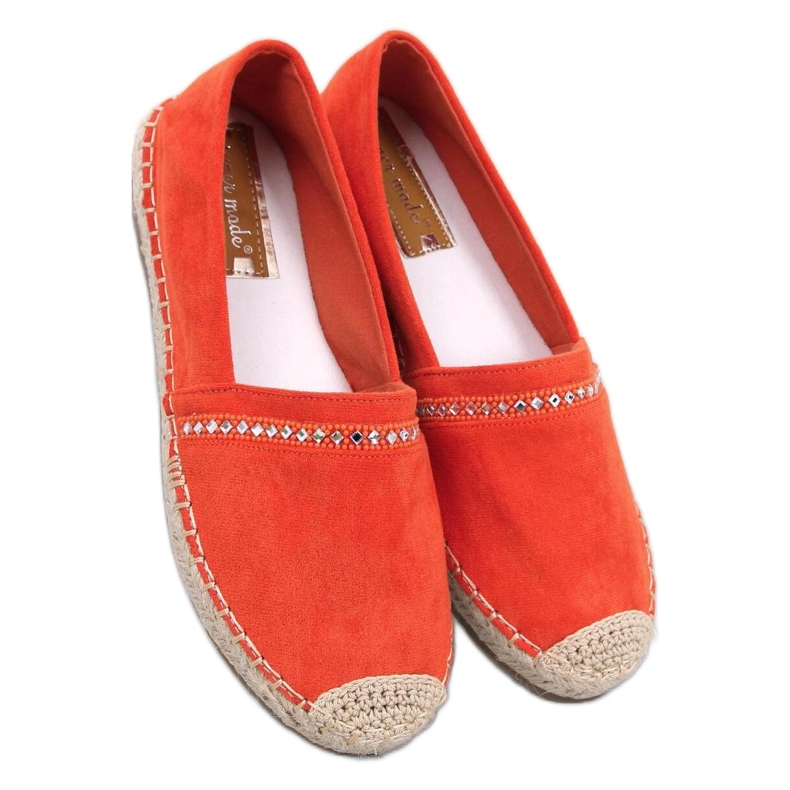 Orange espadrillor för kvinnor