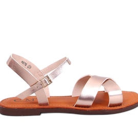 Champagnesandaler för kvinnor rosa