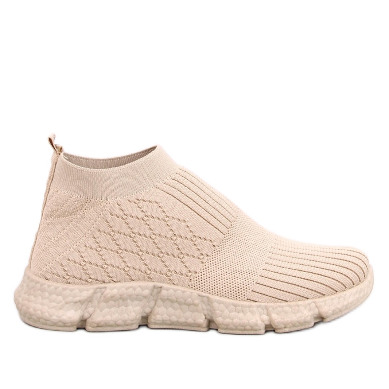 Dart Beige strumpa sportskor - Inello