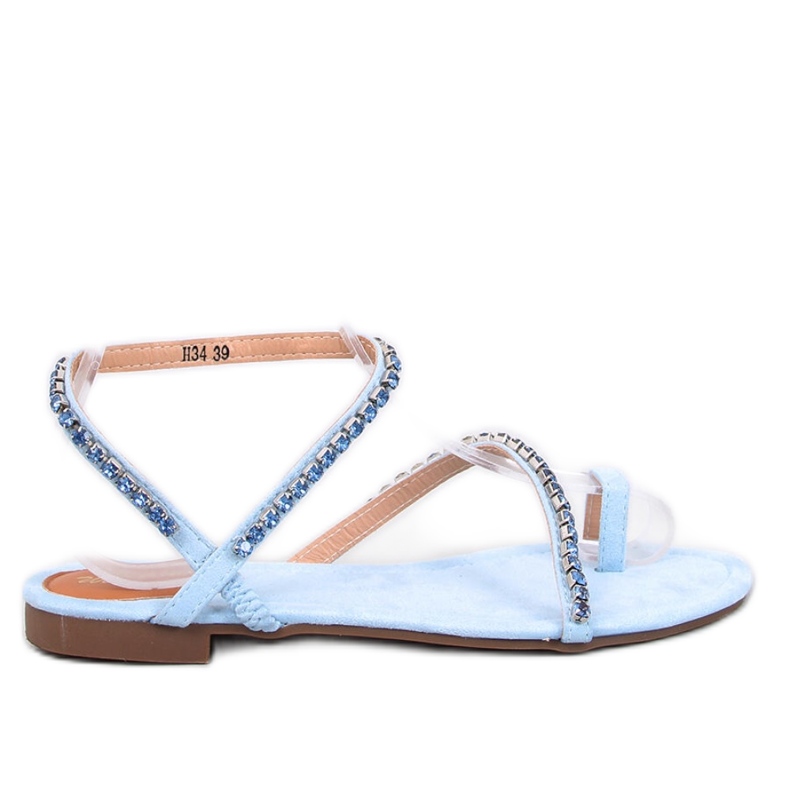 Flip-flop sandaler med Ayless Blue zirkoner - Inello blå