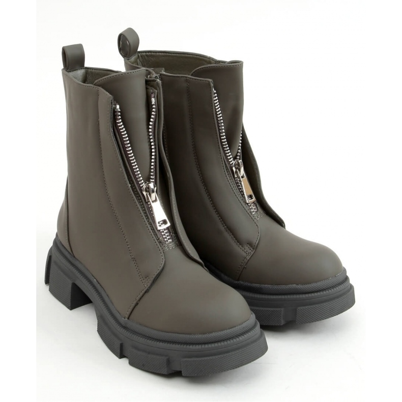 Kobra Army Green militärarbetarstövlar - Inello grön