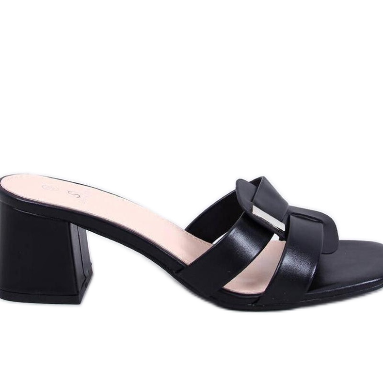 Sandal Elegant högklackat flip-flops Lafar Black - Inello svart