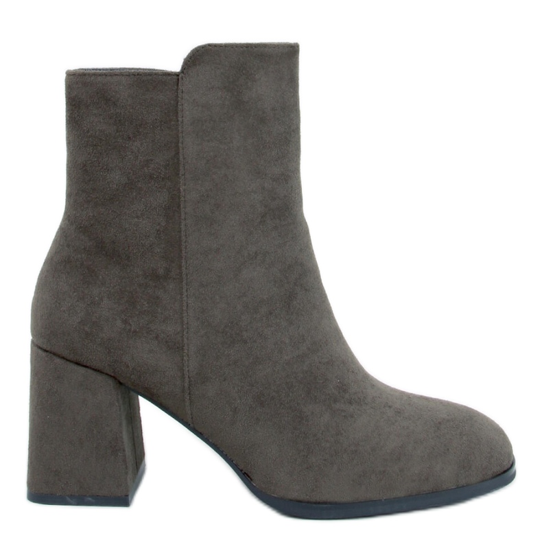 Weish DK.GREEN släta högklackade ankelboots - Inello grön