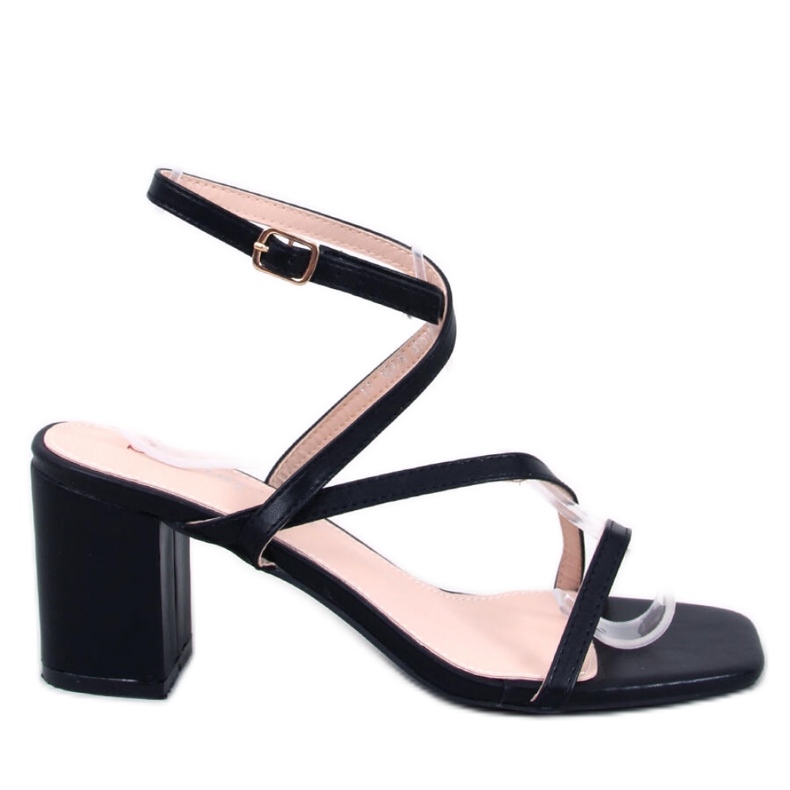 Theresa Svarta högklackade sandaler - Inello