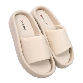 Fontes Beige mjuk damsandal - Inello