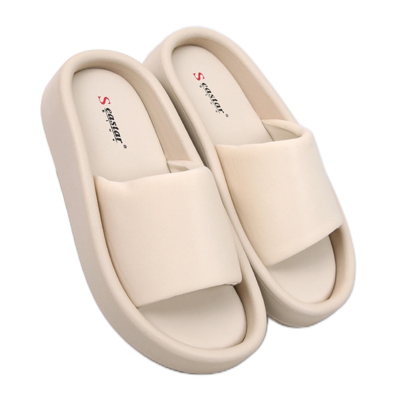 Fontes Beige mjuk damsandal - Inello