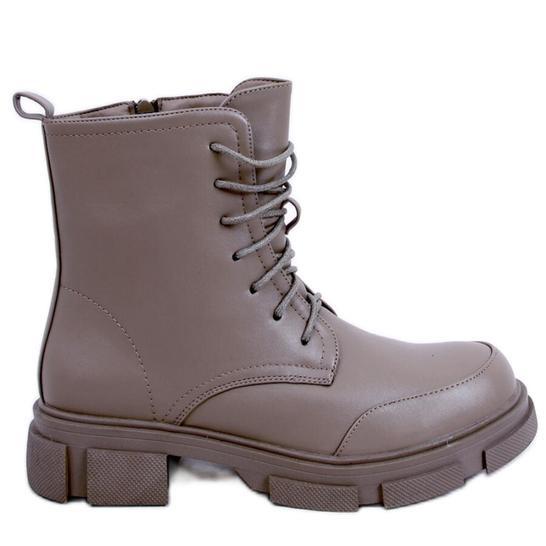 Coley Olive ankelboots med snörning - Inello grön