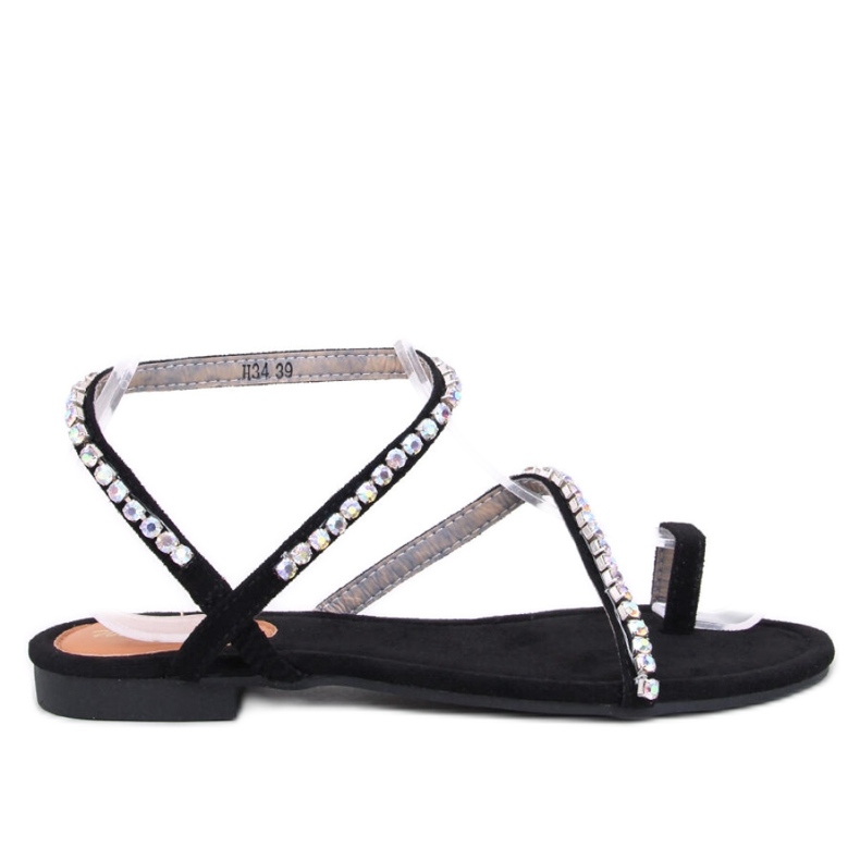 Ayless Svarta flipflops med strass - Inello