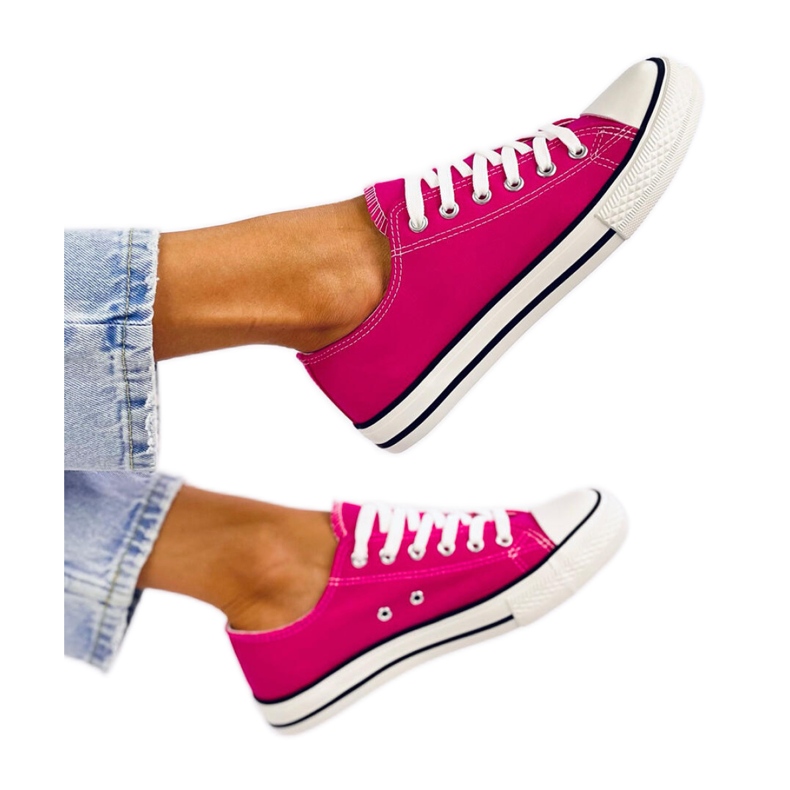 Klassiska damsneakers Basic Fuchsia - Inello rosa