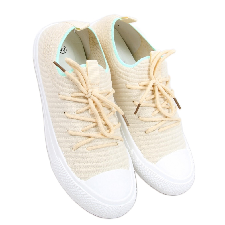 Bruni LT.BEIGE strumpsneakers för dam - Inello