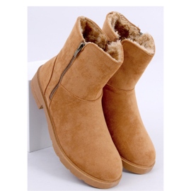 Kallen Camel platta ankelboots - Inello brun