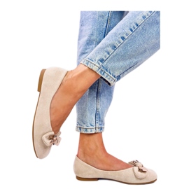 Cranny Beige gyllene nallebalettlägenheter - Inello