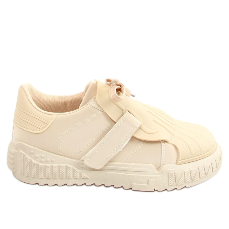 Beige sneakers för dam NB513P Beige - Inello