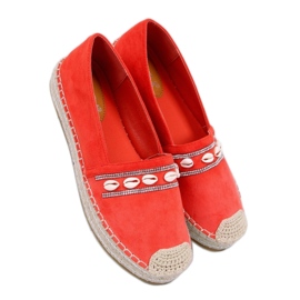 Espadrilles med apelsinskal 6771 Orange - Inello