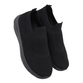 Groppi Allblack slip-on sock skor - Inello svart