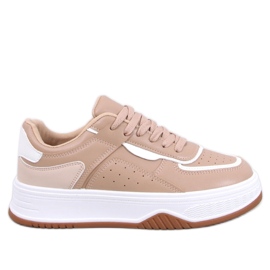 Moriau Camel damsneakers - Inello brun