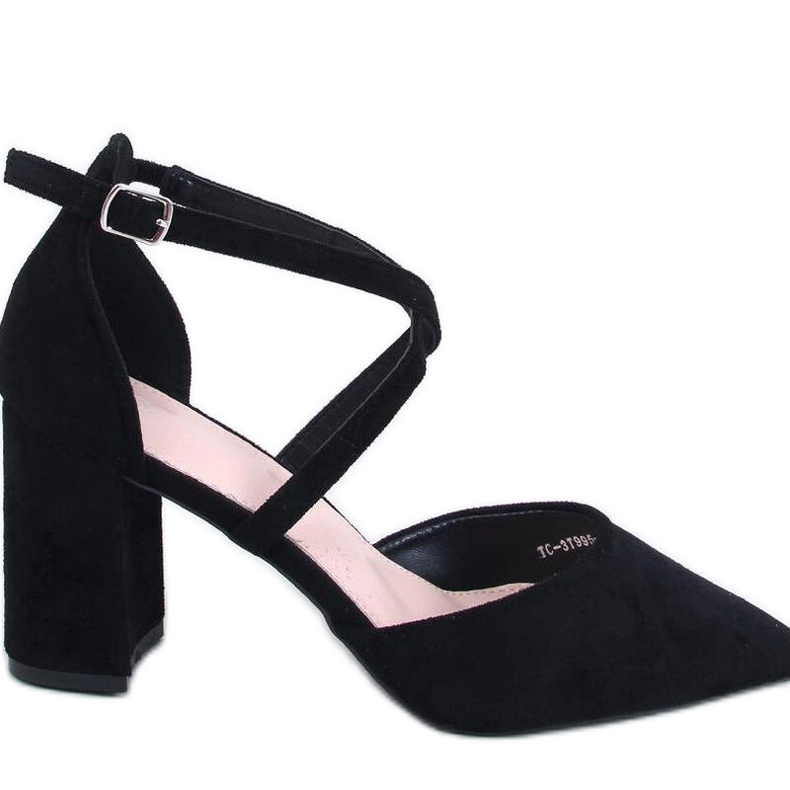 Thoiss Black cross-strap pumps - Inello svart