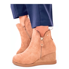 Paxten Camel kilboots i mocka - Inello brun