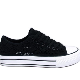 Ferrie Black spets sneakers - Inello svart