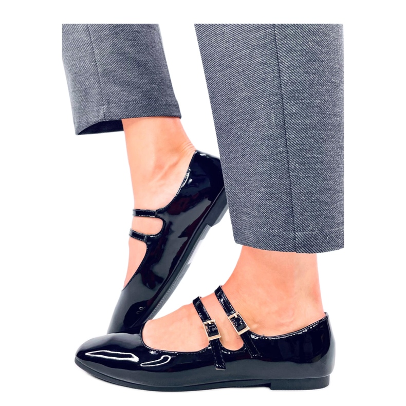 Patent Mary Jane Liths Svarta balettlägenheter - Inello