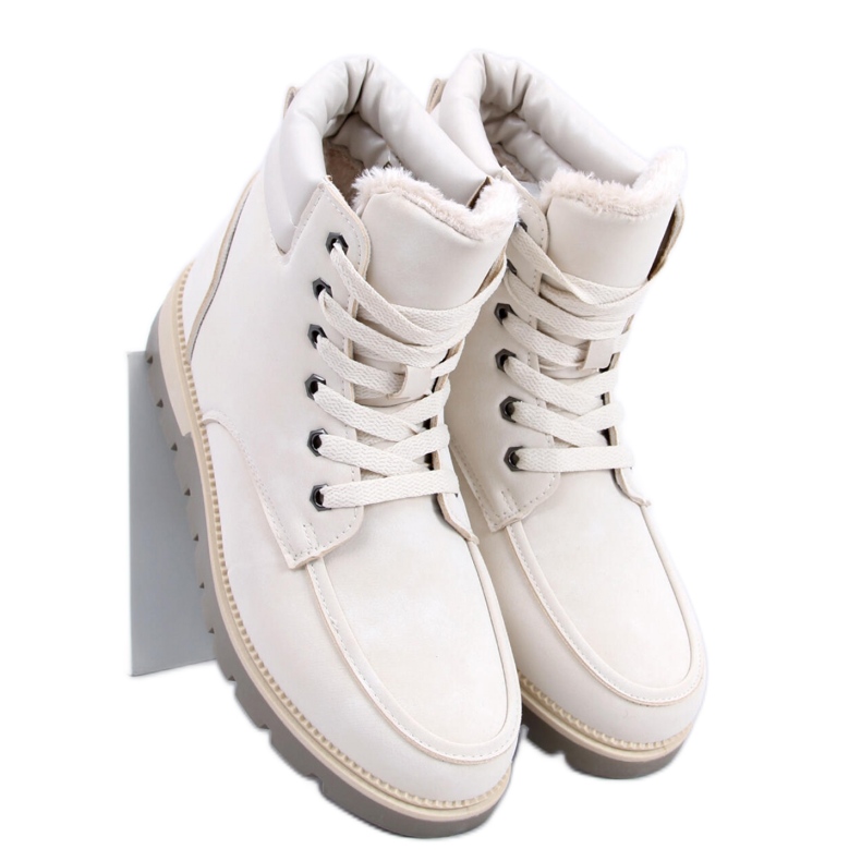 Germano Beige isolerade trapperstövlar - Inello