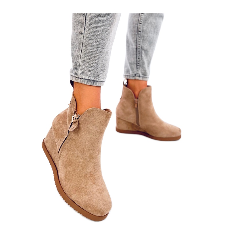 Paxten Khaki kilboots i mocka - Inello beige