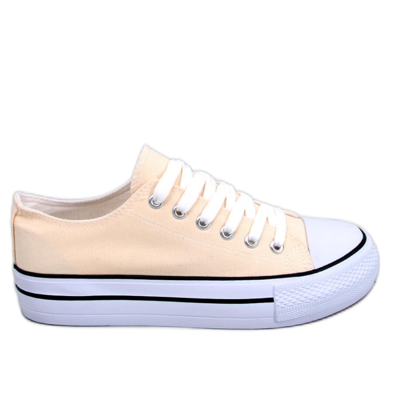 Klassiska damsneakers Fargis Beige - Inello