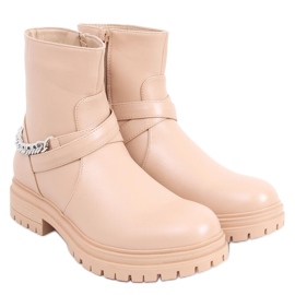 Cindy Nude ankelboots - Inello beige