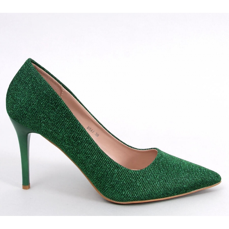 Regnskimrande Maineri Gröna höga klackar för kvinnor - Inello