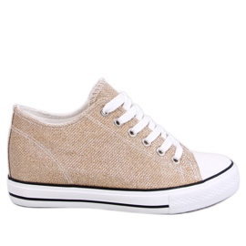 Foss Golden wedge sneakers - Inello gul