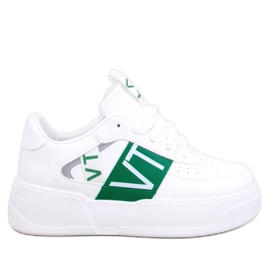 Sterry White Green platåsneakers - Inello grön