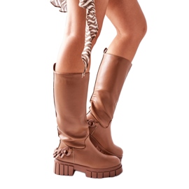 Step in style Modell Teardown LQ-21 Bruna stövlar - Steg i stil beige