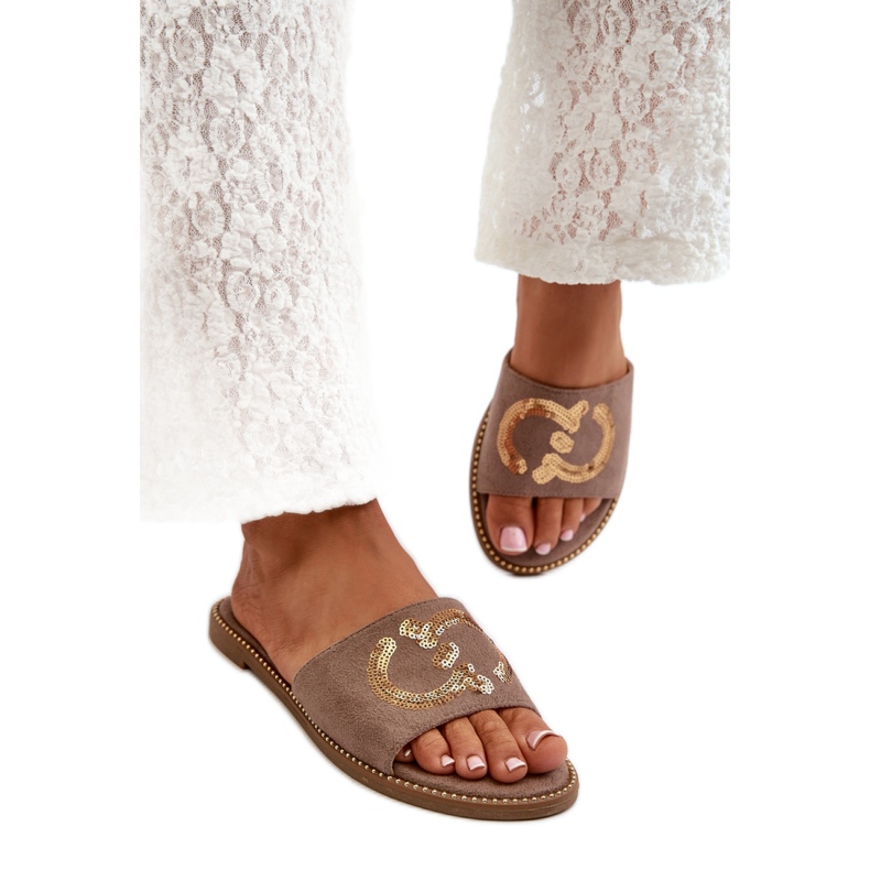 Step in style Sandal flip-flops Modell S.Barski KV27-052 Brun - Steg i stil